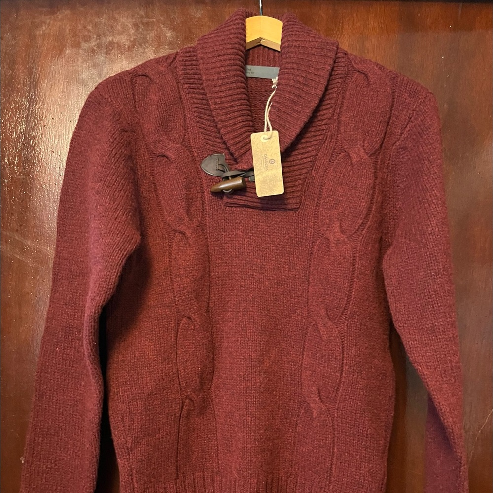 Men’s Onassis 100% Lamb Wool Cable Pullover
